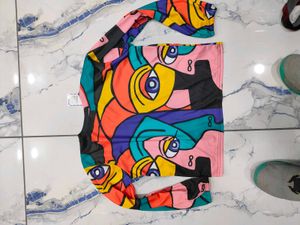 Abstract Art Long Sleeve Top