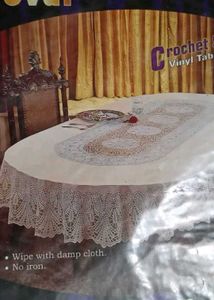 Crochet Vinyl Table Cover