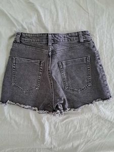 Black Denim Shorts