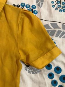 Mustard Lace Top