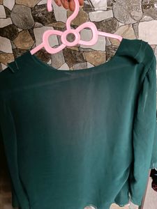 Green Formal Top For Women