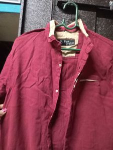 Maroon Casual Shirt