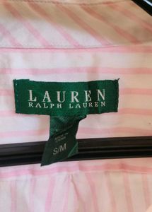 vintage ralph Lauren Striped Pink Shirt