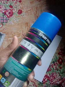 Qub Blue Spray Paint  Bottle