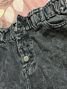 Denim High-Waisted Shorts