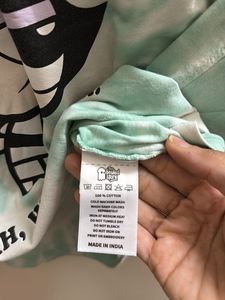 Buttercup Tie-Dye Crop Top Powerpuff Girls
