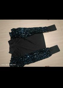 Black Sequin Top