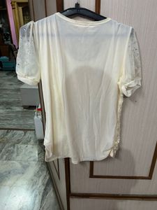 Lace Embellished Top