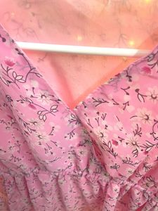 Pink Floral Top