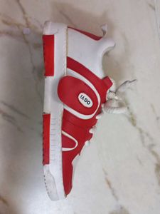 Red &amp; White Sneakers
