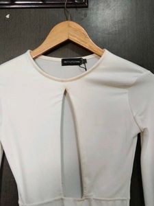 White Cutout Bodycon Dress