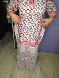 Elegant Printed Gota Work Three Pc Sharara Set