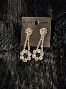 Sparkling Rhinestone Dangle Earrings