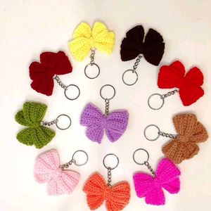 Red Crochet Bow