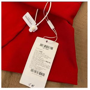 Red Strapless Top
