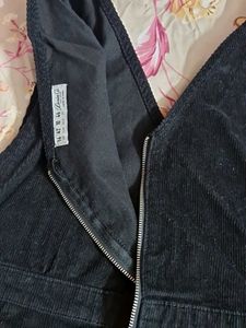 Corduroy Overall Mini Dress