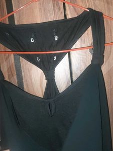 black cutout top