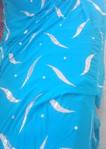 Blue Saree For Wedding And Event