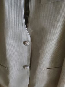 Combo Men Blue Coat Blazer Waistcoat