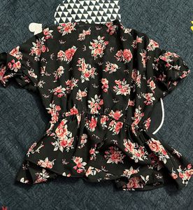 Peplum Beautiful Top ( Floral Print)