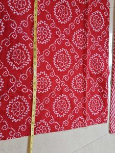Bandhani Print &#34;Yufta&#34; Cotton Kurta Set