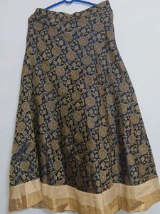 Elegant Floral Ethnic Skirt with cape
