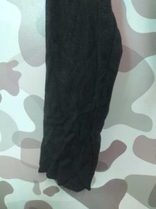 Black Full Sleeves Crop Top
