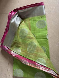 Green and Pink Saree