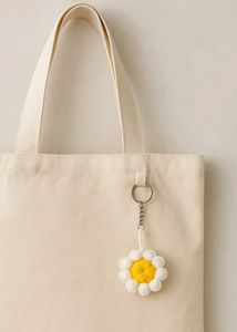 Daisy Crochet Keychain