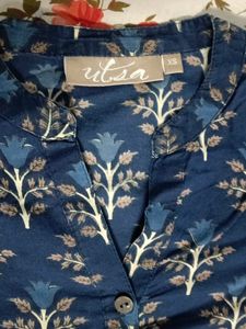 Navy Blue Formal Top
