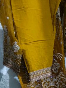 Gorgeous Mustard Embellished Kurta
