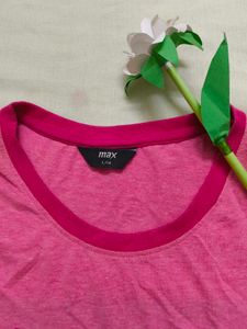 Max &#34;Be Happy&#34; Pink T-Shirt