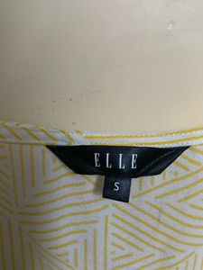 Elle Yellow Patterned Top