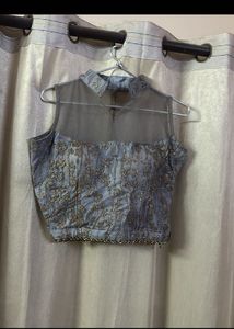 10m Skirt Grey Lehenga