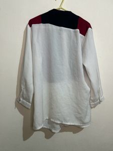 Elegant Color Block Blouse