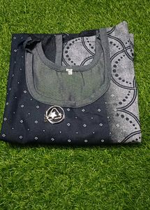 Denim Sleeveless Kurti