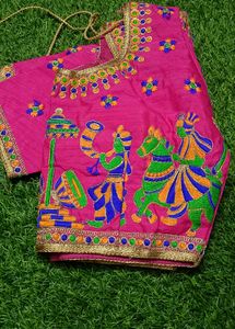 Pink Embroidered Blouse