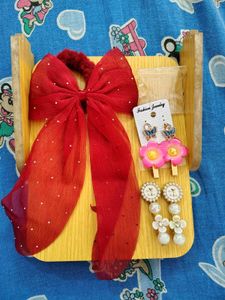 Hair Tie & Earring Set