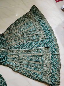 Beautiful 😍 Green 💚 ethnic gown