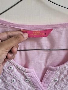 Pink Short Kurti Top