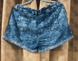 DNMX - Acid Wash Denim Shorts