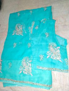 Ethnic Blue Saaree