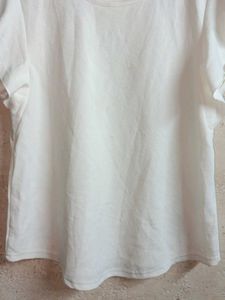 White Ruffle Sleeve Top