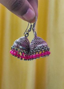 Combo of 5 Earrings: Jhumkis, Danglings, Studs