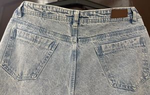 Vintage Wash Wide Leg Jeans