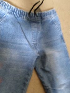 Blue Denim Jogger Jeans