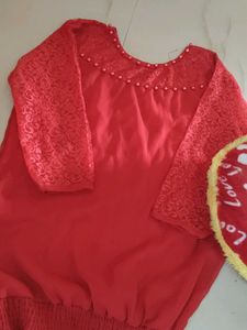 Elegant Red Blouse