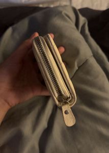 beige wallet