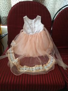Peach Tulle Party Dress