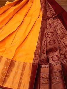 Elegant Yellow Kanjivaram Saree
